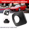 1x Black Single Hole  Outlet 75mm Cover For Air Diesel  Parking Heater Trucks  Heater Single 1 Hole Vent  Cover For Car Truck