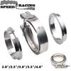Quick Release V Band Clamp with Flange Male Female Fit for Turbo, Downpipes, Exhaust Systems (2.0"/2.5"/3.0"/3.5"/4.0")