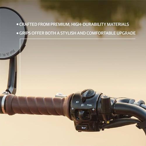 ROYAL ENFIELD Brown Handlebar Grips 350 Classic Reborn/Meteor/Bullet/Hunter/Goan
