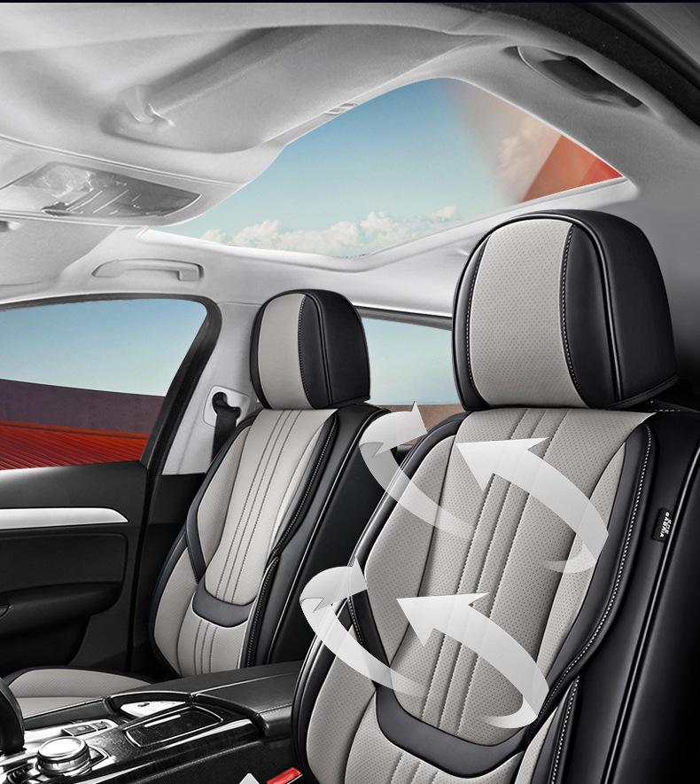 PG45 Full Coverage Leather Car Seat Cushion – Universal Fit for SUV, Sedan, Pickup (Four Seasons)