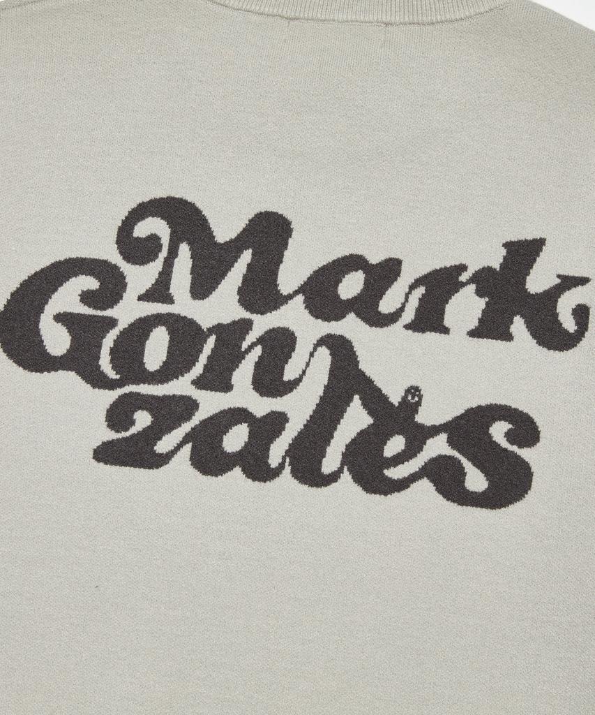 MARK GONZALES Mg Heart Wappen Knit Sweater - Gray