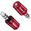 Kaedear Adjustable Bar Motorcycle Handlebar Handle Motorcycle Ends, Ends, Weights, Accessories, KDR-BE1-U-R (Red, Universal)
