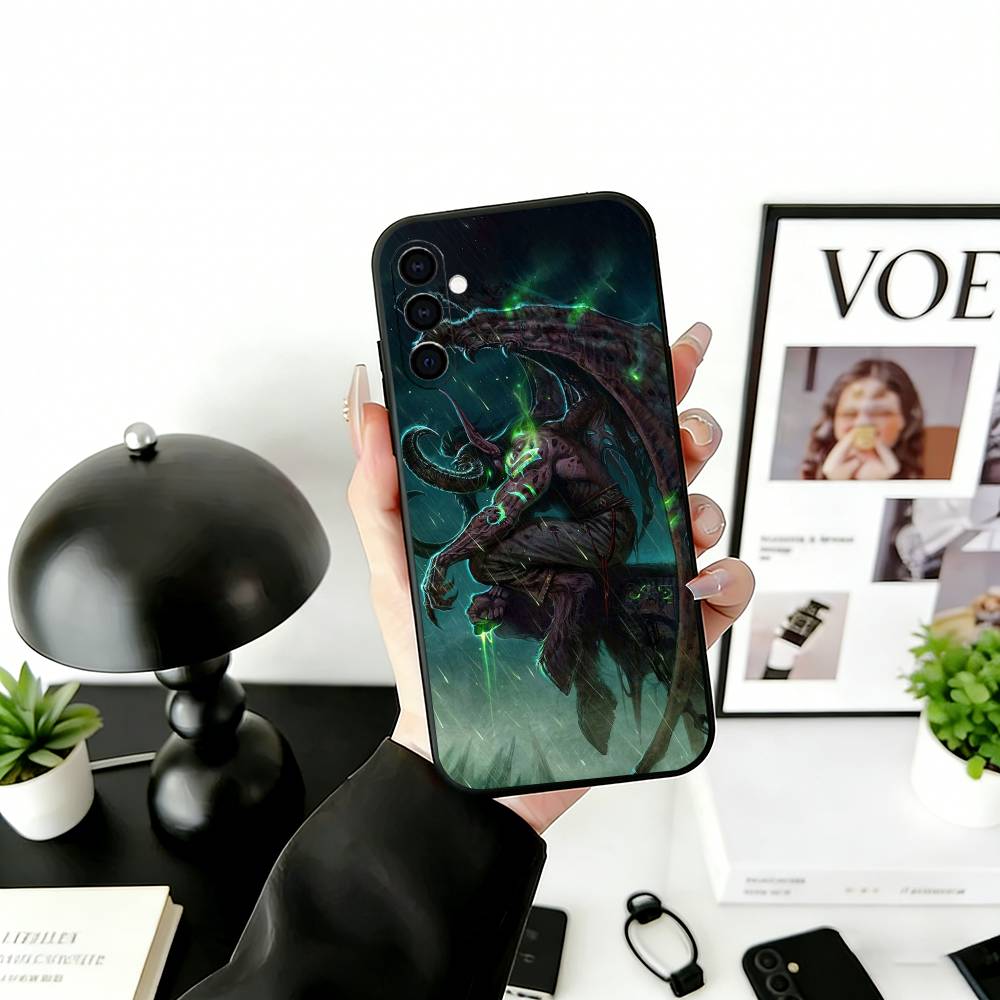 Чехол для телефона W-Warcraft G-Game Черный Силиконовый Мягкий Для Samsung Galaxy A73,A72,A71,A70,A53,A52,A51