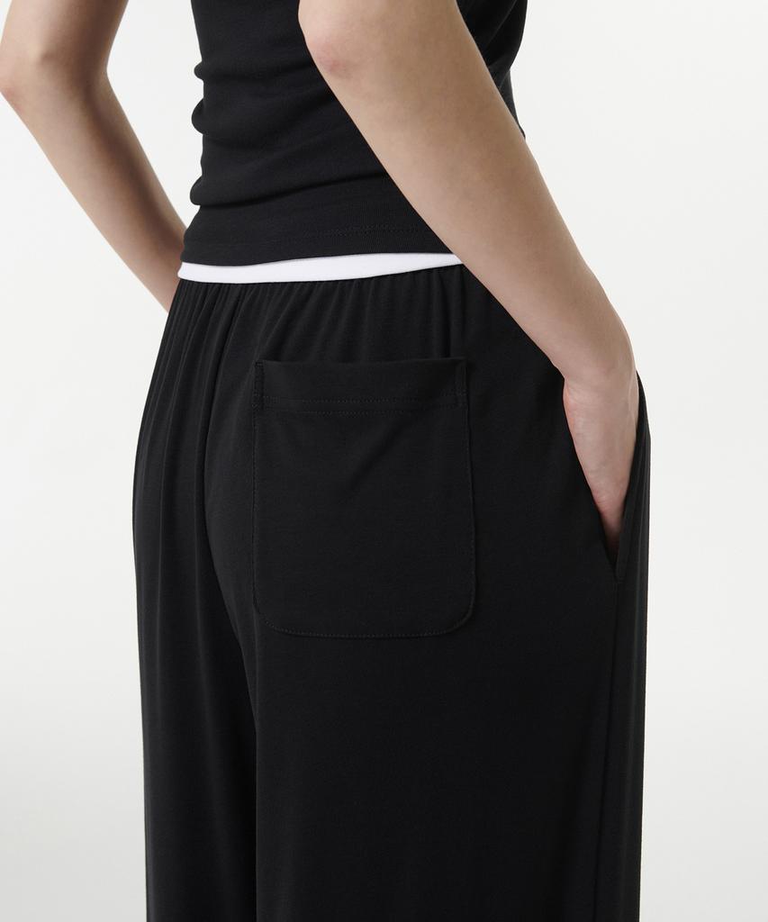 MUSINSA STANDARD WOMAN Женские мягкие трикотажные широкие брюки для отдыха 2 шт.
