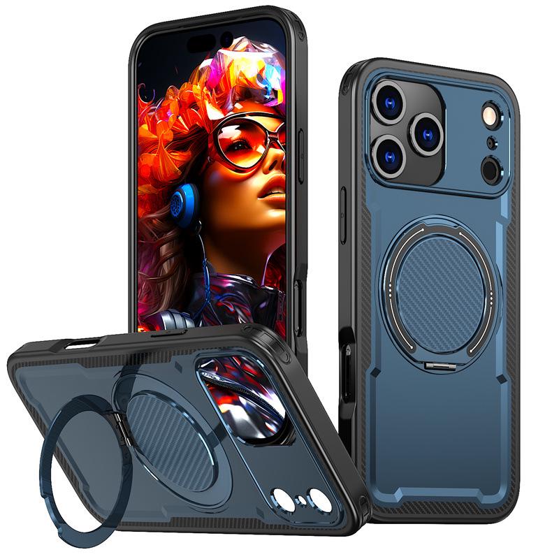 Магнитный держатель Ударопрочный чехол для телефона для iPhone 17 Pro Max, Совместим с моделями iPhone 17/16/15/14/13