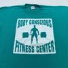 Винтажная футболка 90-х BODYBUILDING BODY CONSCIOUS FITNESS CENTER L/XL тренировка в зале