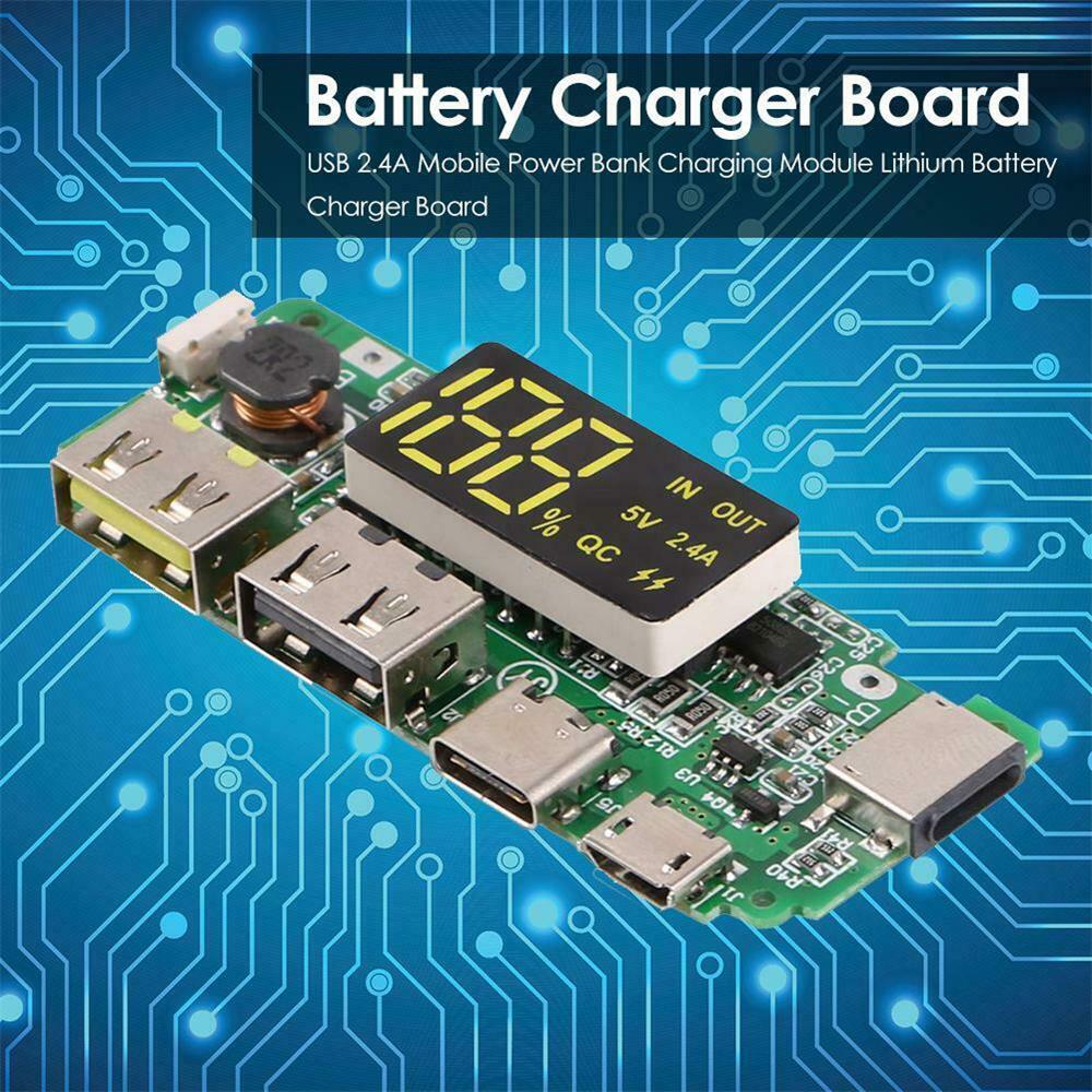 Charging Module Dual USB Battery Charger Board 18650 Charging USB Charging Lithium Battery Charger