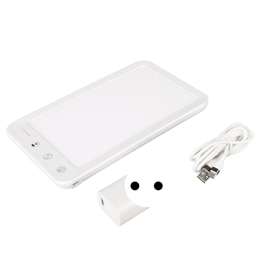 UV Free LED Therapy Lamp Bright White Light 5 Brightness Levels Sleep Aid Sunlight Light 100‑240V