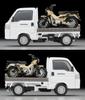TOMYTEC Tomica Limited Vintage Neo Honda Acty Truck Motorcycle Store Технические характеристики белого завершенного продукта с Honda Cub LV-N330a CT125/Hunter