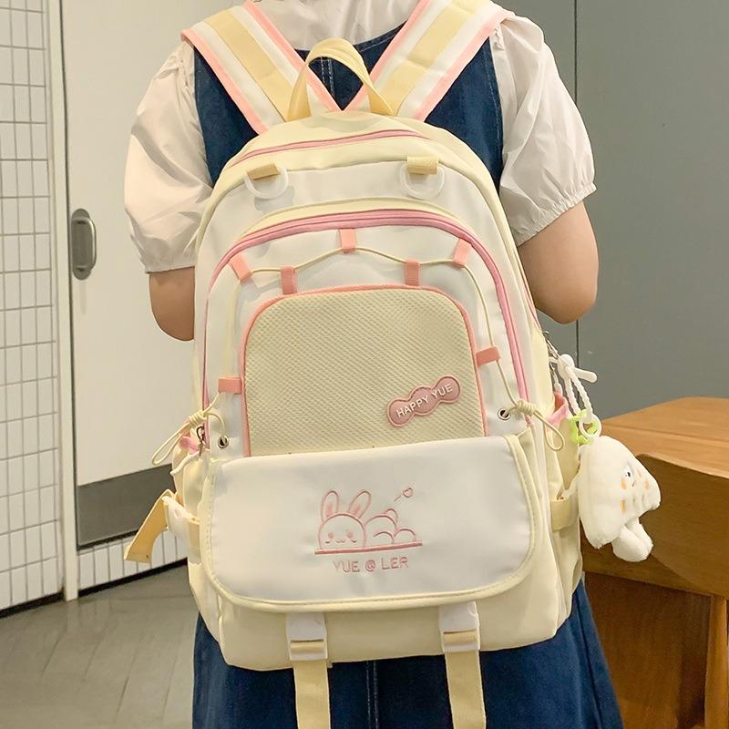 Школьный рюкзак большой вместимости Новый студенческий стиль Студентка колледжа Повседневный школьный рюкзак Модный дорожный Ученик средней школы