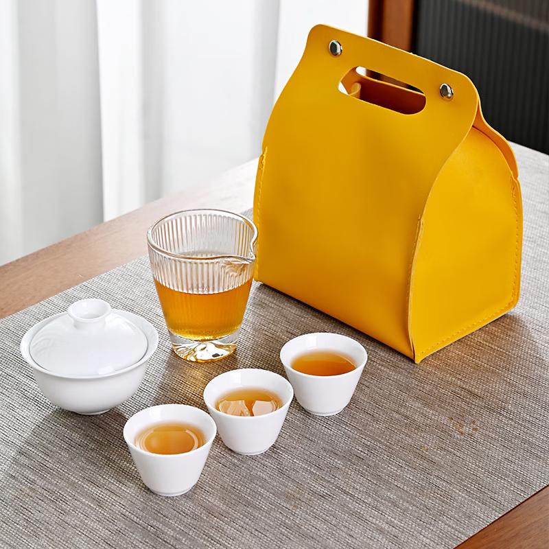 Portable Ceramic Travel Tea Set