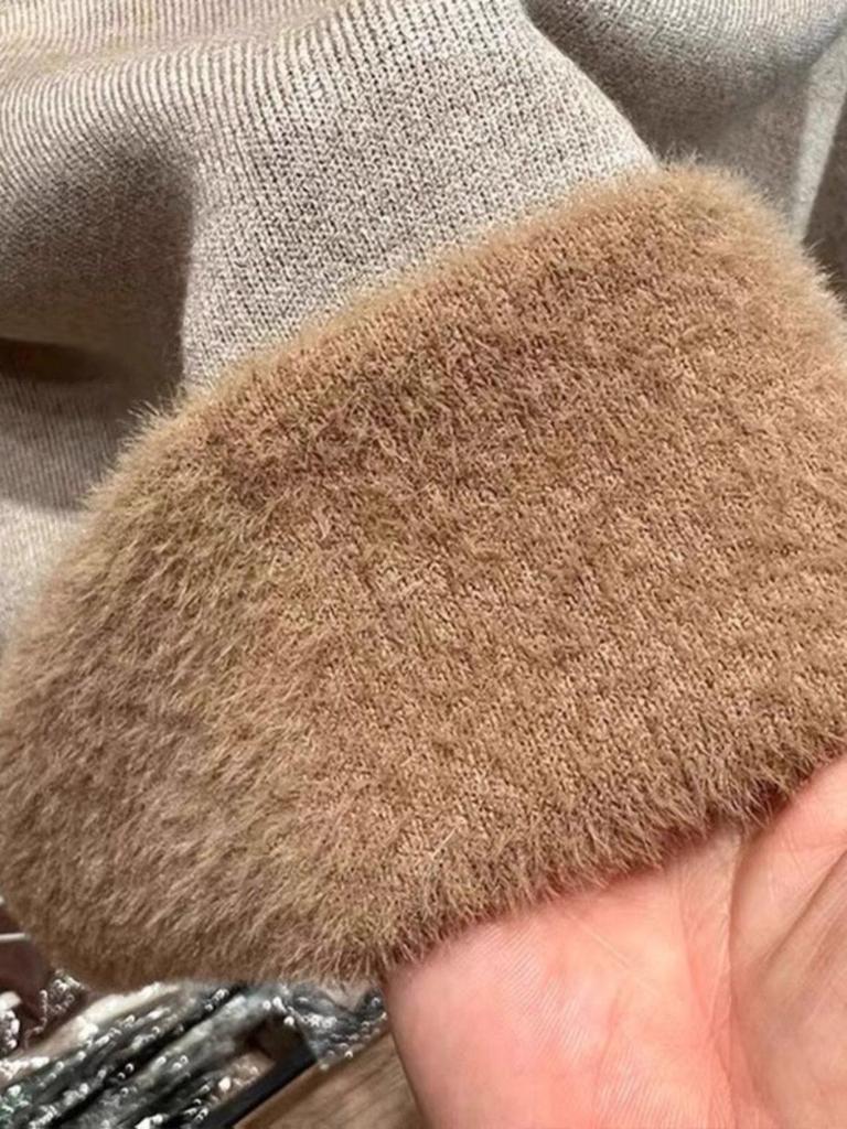 Женский теплый флисовый базовый топ с квадратным вырезом для осени/весны/лета