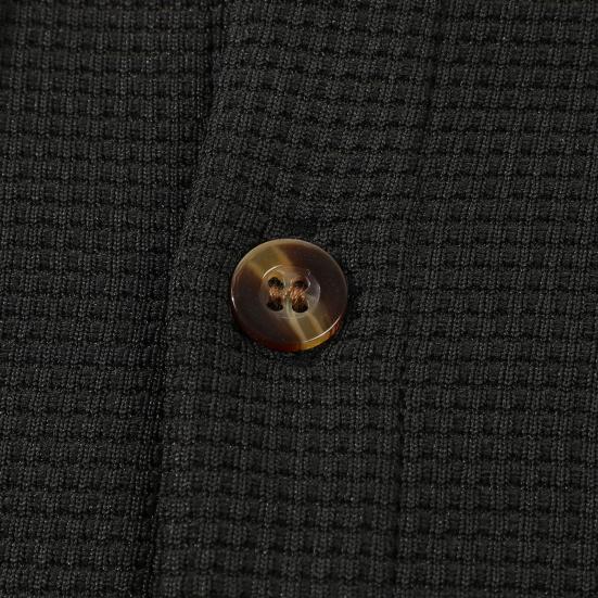 Мужская летняя футболка с капюшоном, короткий рукав, застежка на пуговицы, нагрудный карман, вафельный цветной блок, повседневная футболка с капюшоном для спортзала, уличная одежда