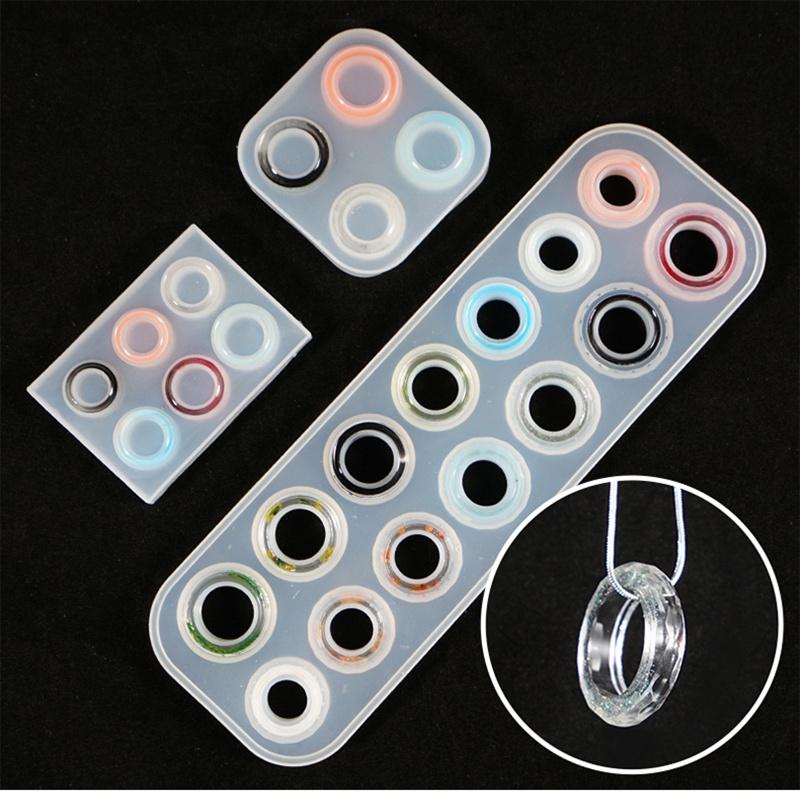 Кольца, формы для эпоксидной смолы, смешанные размеры, силиконовые формы для литья, инструмент для самостоятельного изготовления ювелирных изделий, принадлежности, аксессуары