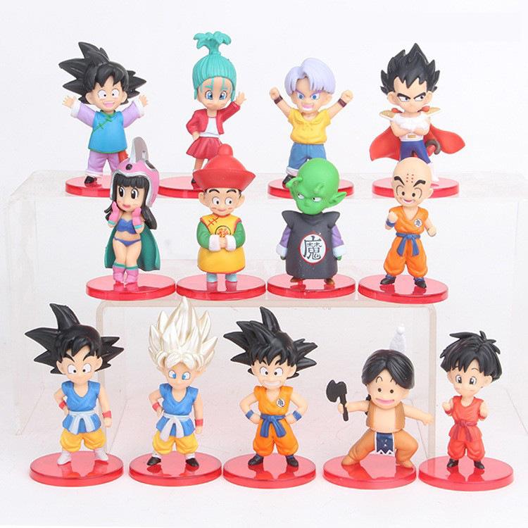Фигурка Аниме Dragon Ball Z Супер Сайян Сон Гоку Сон Гохан Веджета Броли Пикколо Маджин Буу Набор Фигурок Действия Модель Подарки Игрушка