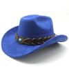 Suede Cowboy Hat Tibetan Accessories Men'S Jazz Top Hat Cowboy Hat