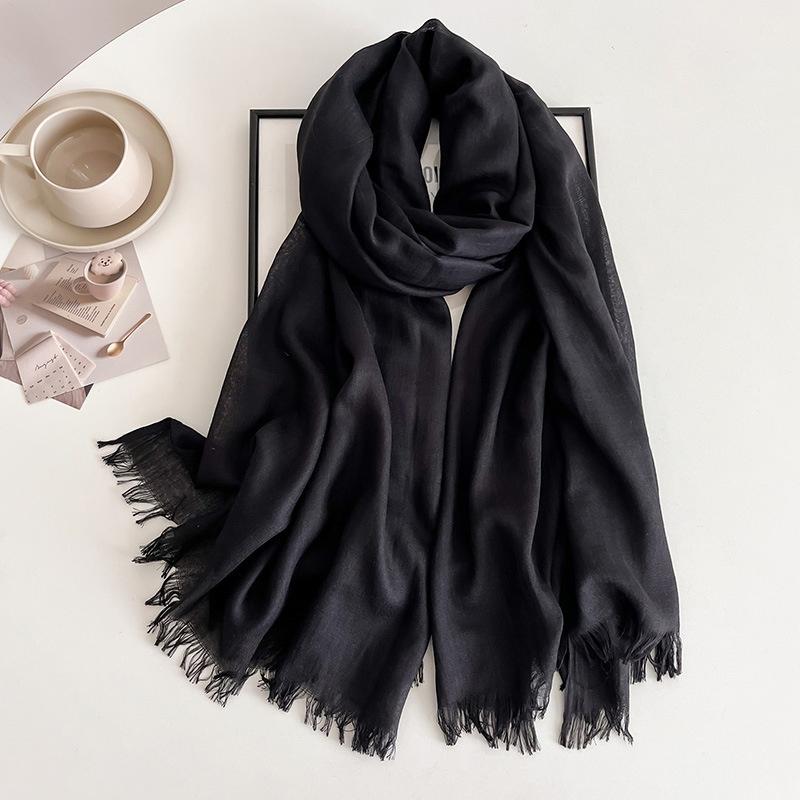 New Ramadan Big Size Women High Quality Muslim Hijabs Plain Solid Color Scarf Shawls Lady Wraps Headwear Pashmina