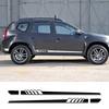 2 шт. Длинные боковые полосы из ПВХ для дверей автомобиля для Renault Dacia Duster Logan Sandero Автоаксессуары Виниловая пленка Декор Наклейки