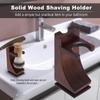 Wine Red Razor Shaving Brush Holder Stand  Home bathroom men shaving tool storage