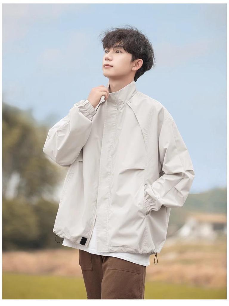 Унисекс весенне-осенняя быстросохнущая куртка для альпинизма: Водонепроницаемая, Ветрозащитная, Рабочая одежда со стойкой