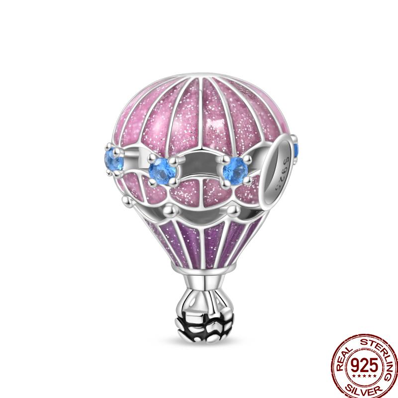 Copper Air Balloon Series Rocket Colorful Romantic Charm Beaded Beads Suitable For 3Mm Original Bracelet