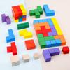 Three Colourful Dimensional Square Building Blocks Early Educational Kids Toys