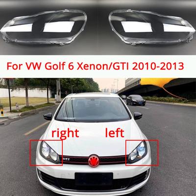 Абажур для фар автомобиля для VW Golf 6 Xenon/GTI 2010-2013, прозрачная крышка, абажур для фар, объектив, головной свет