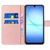Coque de Protection - BOOLING - pour Samsung Galaxy A17 4G/5G - Synthécuir Anti-Rayure Rose - 2 Vitres