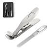 CHENLONB Stainless Steel Nail Comfortable Premium Nail Clipper Set for Thick Ingrown and Includes Iron Case Clippers, Design, Unisex, Nails, Nails,
