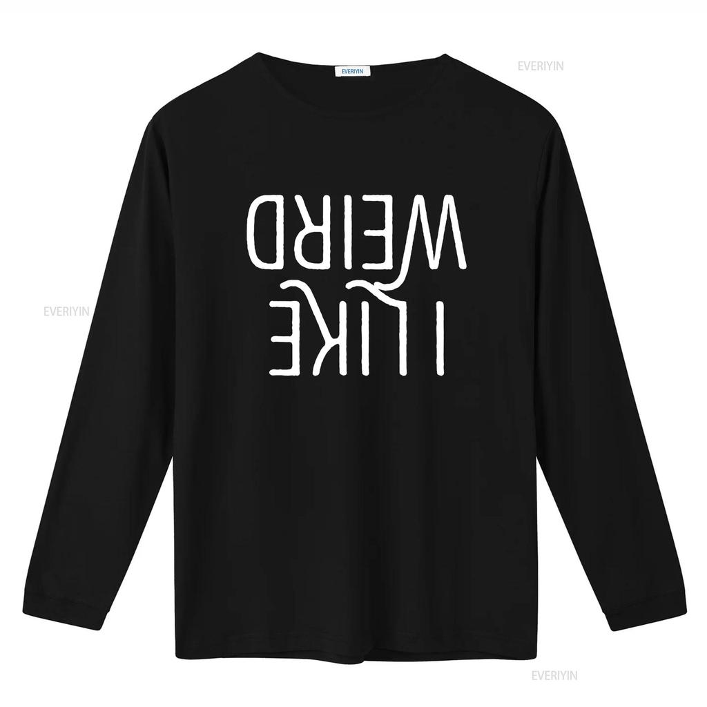 I Like Weird Funny Goth T Shirtns Music Emotional Punk Shirt vintage Washed designer clothes Stretched Casual Unisex homme