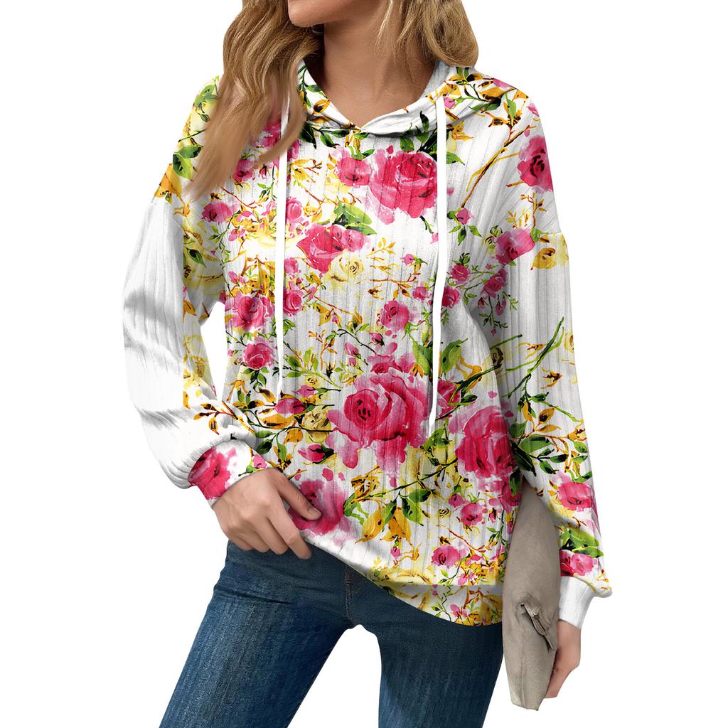 Толстовки для женщин оверсайз зимние милые свитшоты пуловер трендовая осенняя одежда