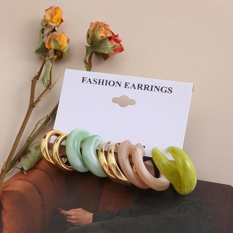 iF ME Модные серьги-кольца из смолы, подвеска в форме бабочки в форме сердца, женские аксессуары, ювелирные изделия