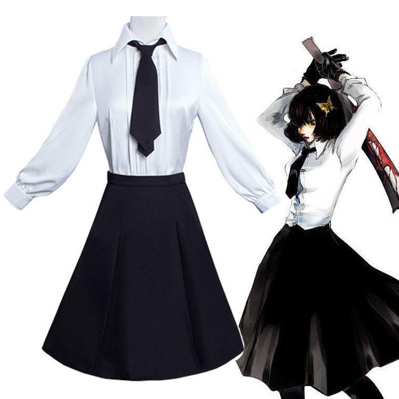 Костюм для косплея Bungo Stray Dogs Акико Ёсано Полный комплект из дышащей ткани и с изысканным исполнением