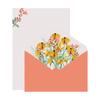 Pad Birthday Party Invitation Wedding Greeting Card Flowers Envelope Writing Paper Letter Paper