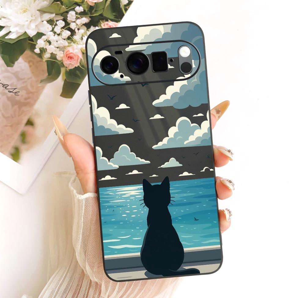 Case For Google Pixel 10 Pro XL Cover Silicone Cute Cat Fashion Butterfly Funny Painted Casing G45RY GUL82 GYPW4