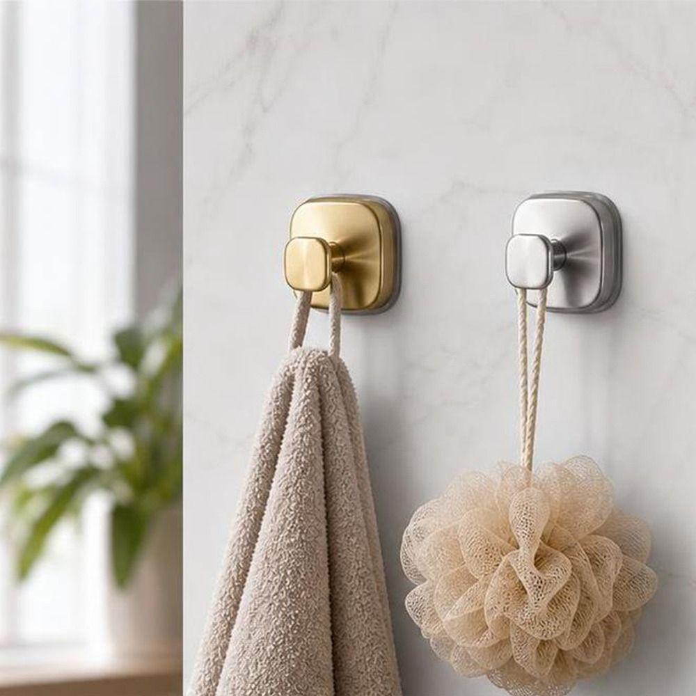 1Pc Removable Suction Cup Hooks Stainless Steel Suction Hook Durable Wall Hanger Home