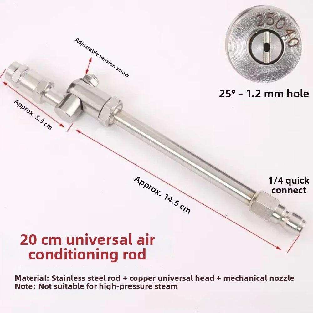 25° Fan Nozzle HVAC Coil Cleaning Nozzles 1/4" Quick Connect Coil Cleaning Tool Underbody Cleaning