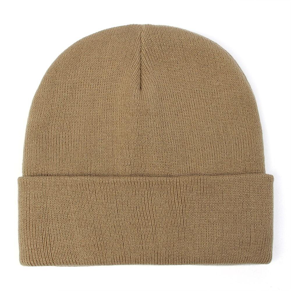 Knit Beanie Hat Winter Warm Skull Cuff Cap Soft Cuffed Beanie  for Men Women