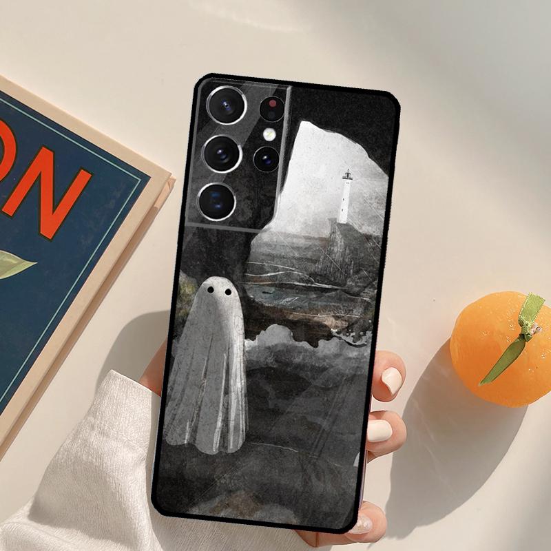 Милый Чехол-Привидение Для Samsung Galaxy S23 S26 Ultra S20 S21 S22 S24 S25 S10 Plus S25 FE Задняя Крышка