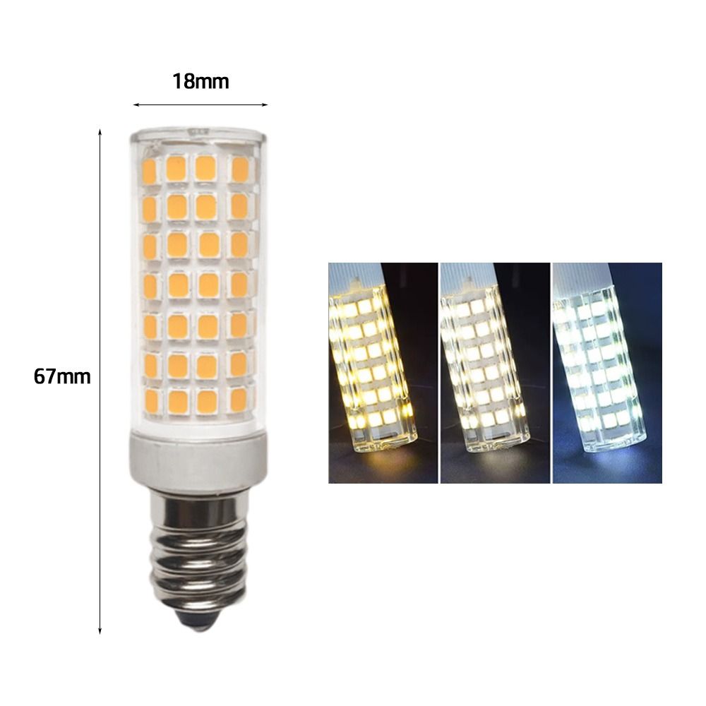 1PC LED Corn Bulb E12 E14 No Flicker White Light Temperature Chandelier Candle LED Refrigerator Hood Oven Light Bulb Light