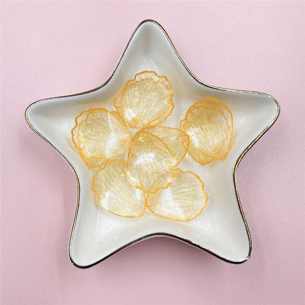 10 шт. 19*23 мм акриловые прозрачные бусины-лепестки цветов для изготовления ювелирных изделий, материалы из бисера