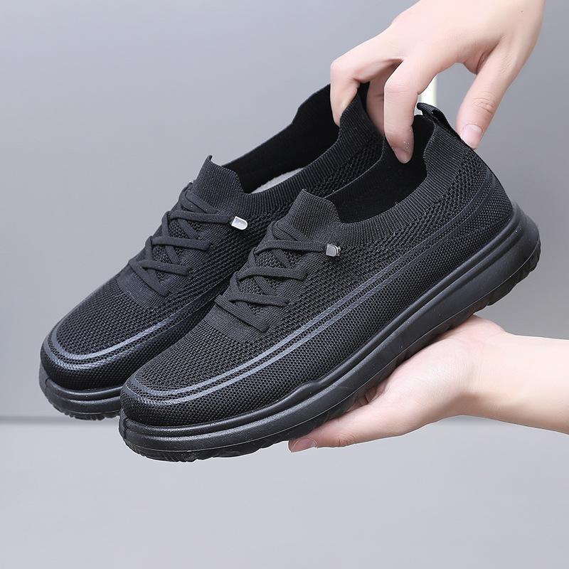 Обувь мужская 2025 весна и осень новая мужская повседневная износостойкая обувь на мягкой подошве универсальная обувь-слипоны мужская обувь «папины кроссовки»