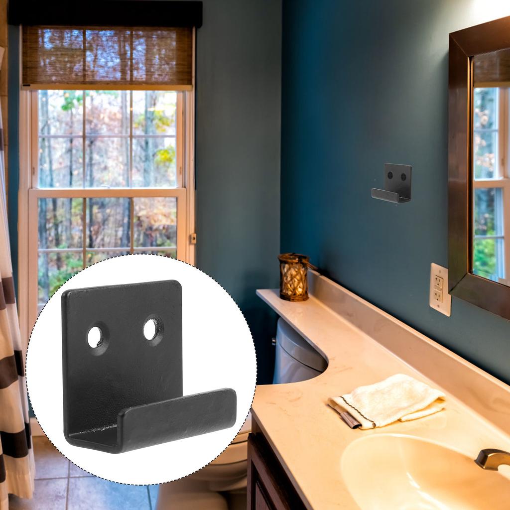 8Pcs Mirror Bracket Tile Hanger Adjustable Black Corner Wall Brackets Heavy Duty Tile Display Holder for Frameless Mirror