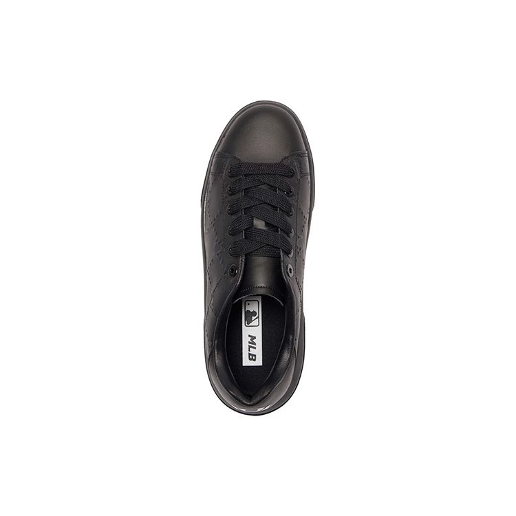 MLB Chunky Classic Leather Comfortable Simple Non-Slip Durable Low-Top Sneakers Unisex sneakers Black 3ASXXD41N-50BKS