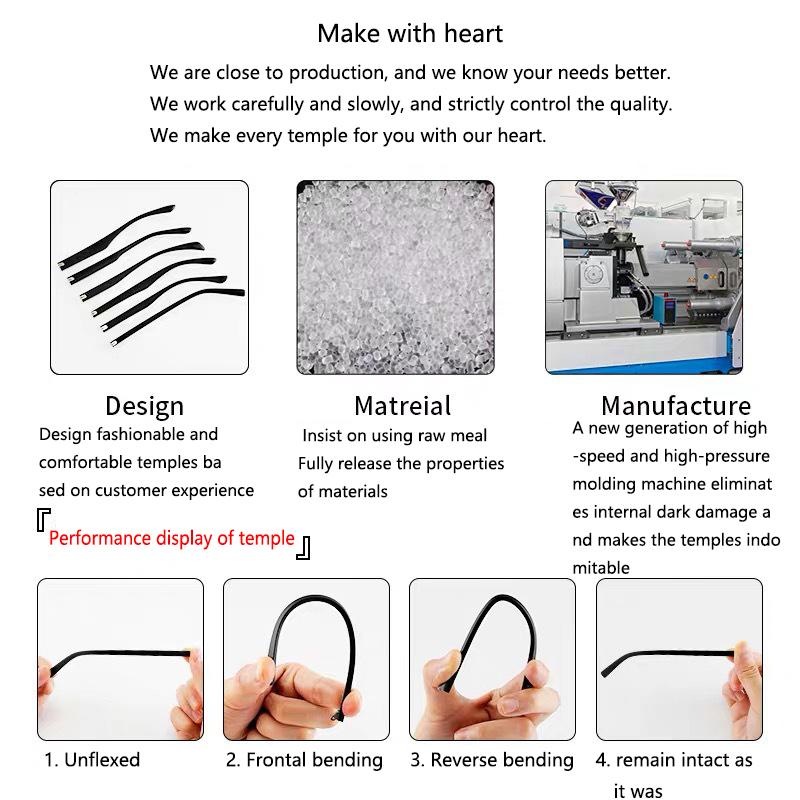 1 пара дужек для очков, дужки с двойным зубом, плоские зубцы, замена очков из TR90, противоскользящие ножки, аксессуары для ремонта очков