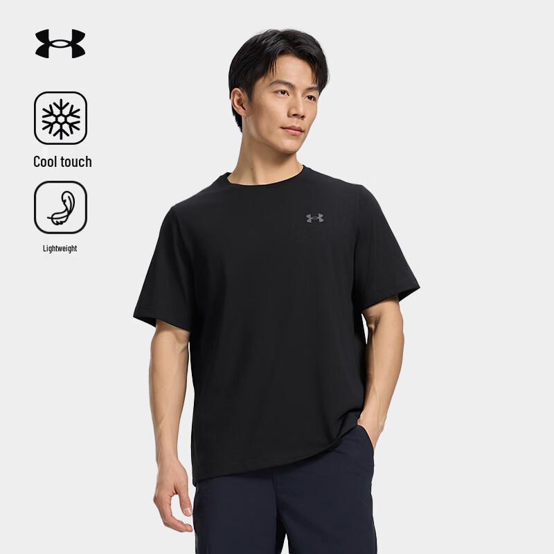 Under Armour Мужская дышащая футболка с коротким рукавом, свободного кроя, охлаждающая