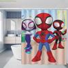 Marvel 1 шт. Пестрый занавеска для душа с рисунком Человека-паука, Прочная, Идеально подходит для уютных домашних ванных комнат или гостевых ванных комнат,