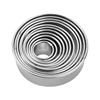 11Pcs Round Cookie Biscuit Cutters Circle Pastry Cutters Baking Circle Ring Mold