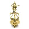 Brass Dancing Ganesha Oil Diya with Base , Diyas for Puja New