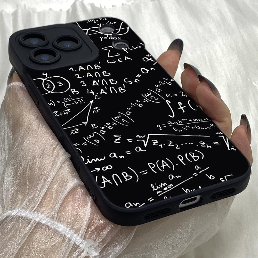 M331 Формулы Математика Формулы Математическое искусство Дизайн Ангельские глазки Мягкий чехол для телефона для iPhone Samsung Xiaomi Rdemi Huawei Honor Infinix Realme Все модели